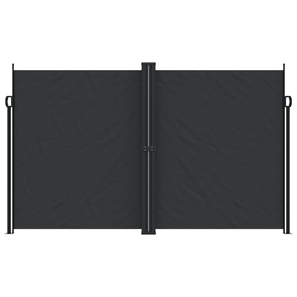 Retractable Side Awning Black 200x600 cm