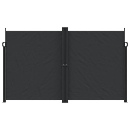 Retractable Side Awning Black 200x600 cm