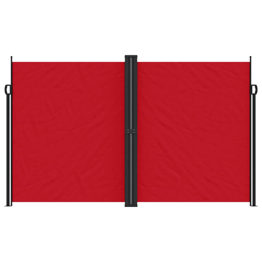 Retractable Side Awning Red 200x600 cm