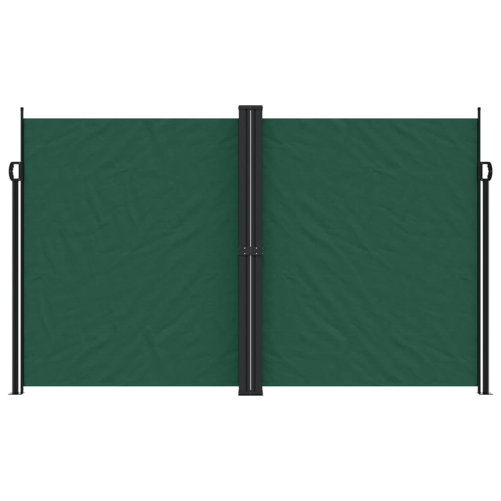 Retractable Side Awning Dark Green 200x600 cm