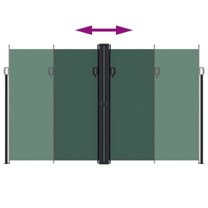 Retractable Side Awning Dark Green 200x600 cm