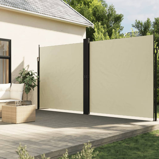 Retractable Side Awning Cream 220x600 cm