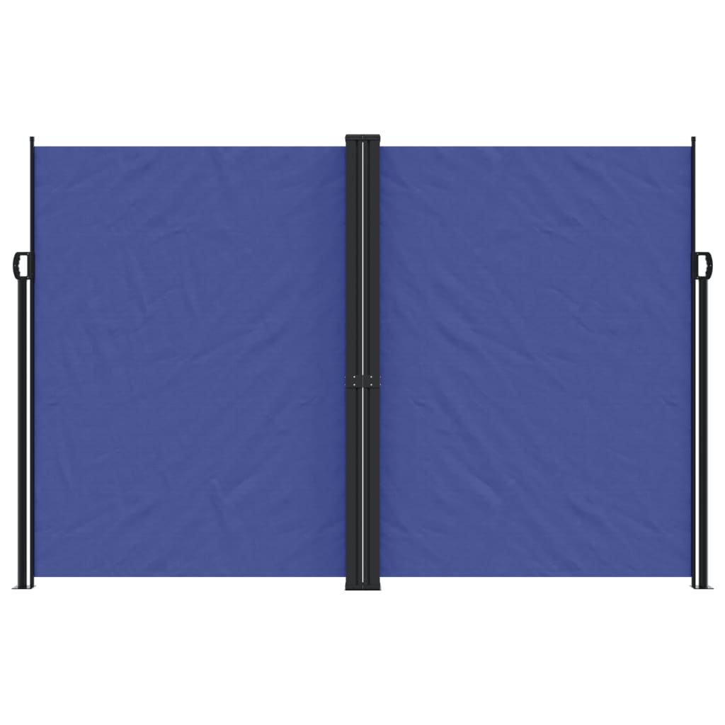 Retractable Side Awning Blue 220x600 cm