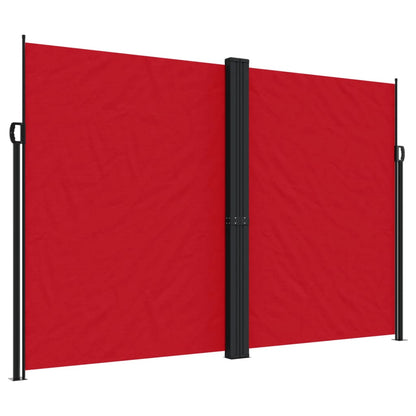 Retractable Side Awning Red 220x600 cm