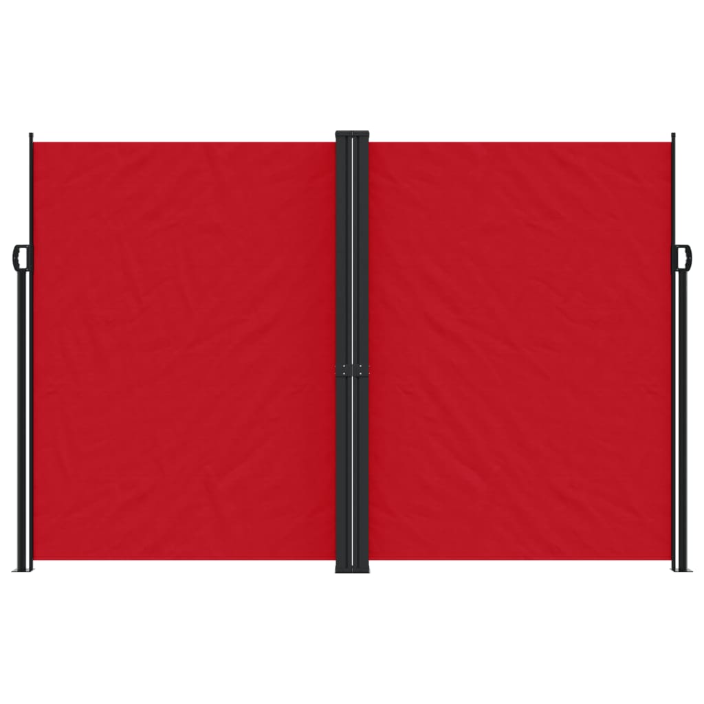 Retractable Side Awning Red 220x600 cm