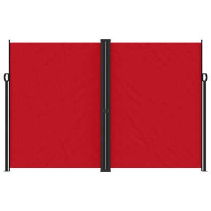 Retractable Side Awning Red 220x600 cm