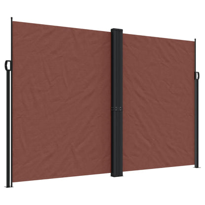 Retractable Side Awning Brown 220x600 cm