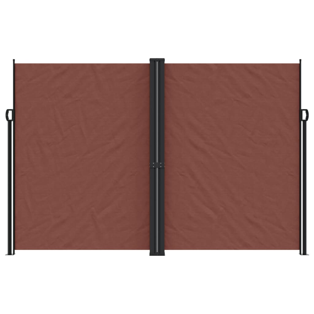 Retractable Side Awning Brown 220x600 cm