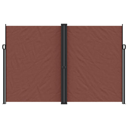 Retractable Side Awning Brown 220x600 cm