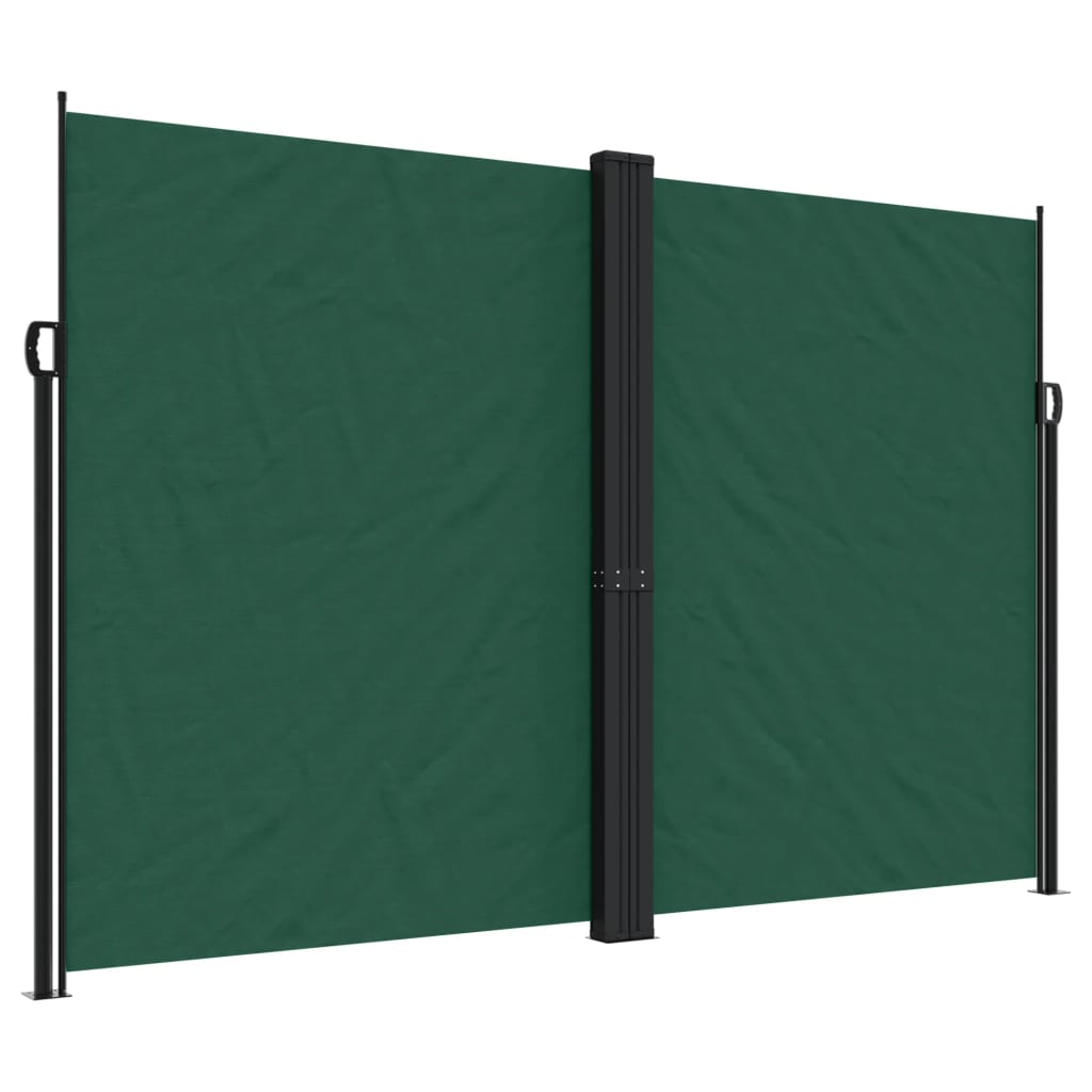 Retractable Side Awning Dark Green 220x600 cm