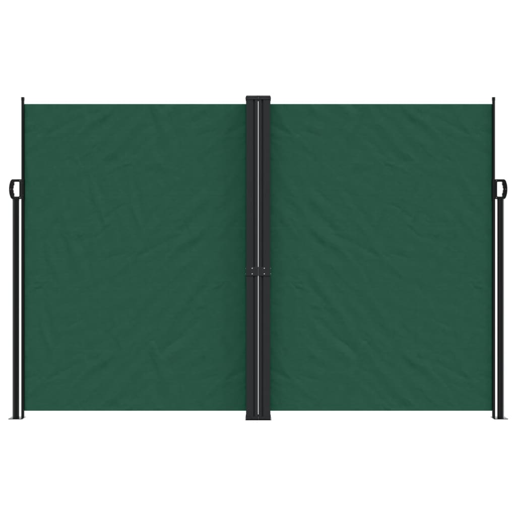 Retractable Side Awning Dark Green 220x600 cm