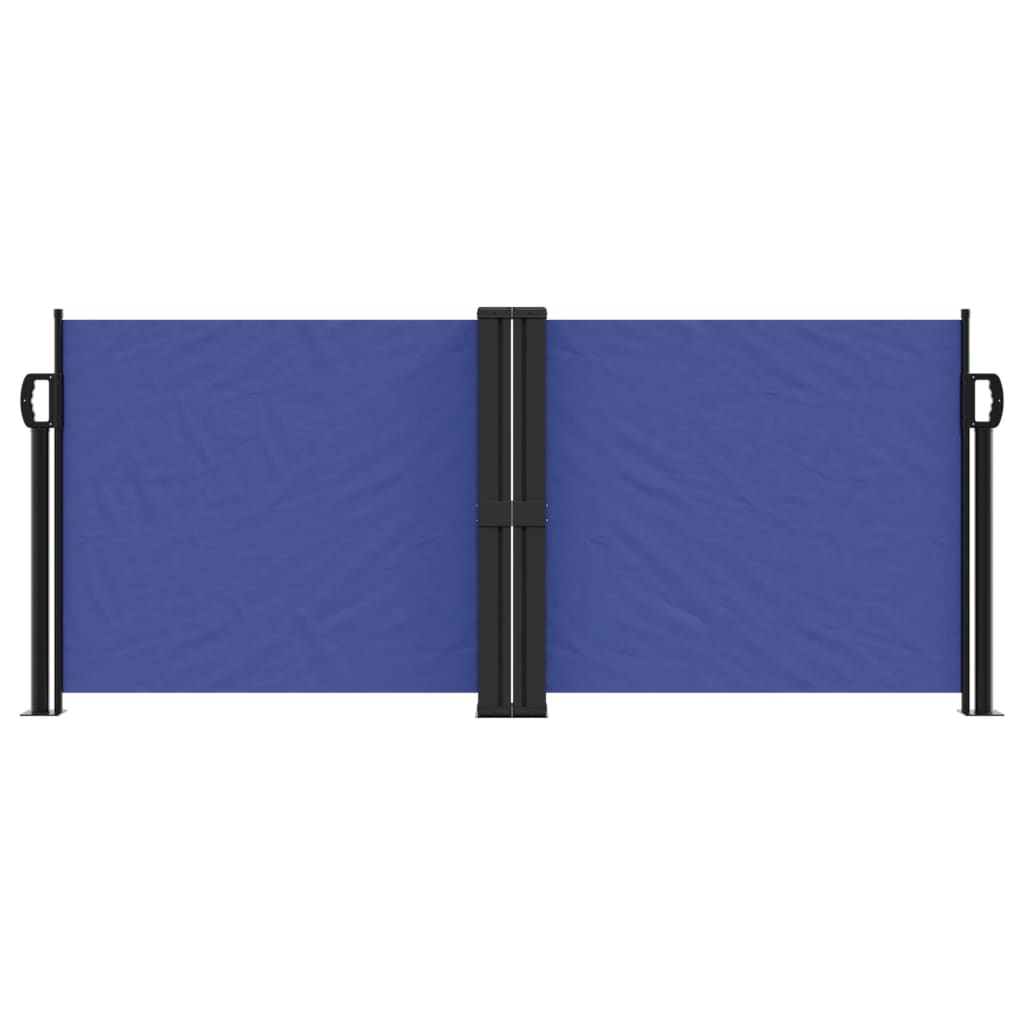 Retractable Side Awning Blue 100x1000 cm