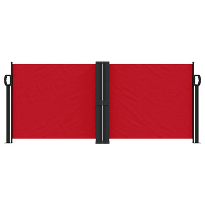 Retractable Side Awning Red 100x1000 cm