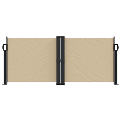 Retractable Side Awning Beige 100x1000 cm