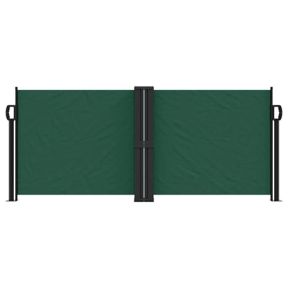 Retractable Side Awning Dark Green 100x1000 cm