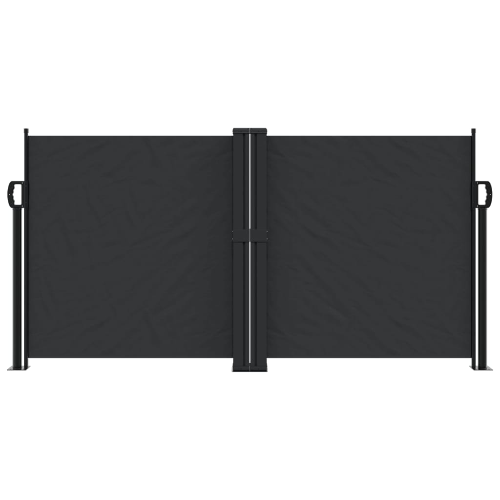 Retractable Side Awning Black 120x1000 cm