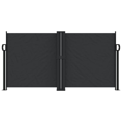 Retractable Side Awning Black 120x1000 cm