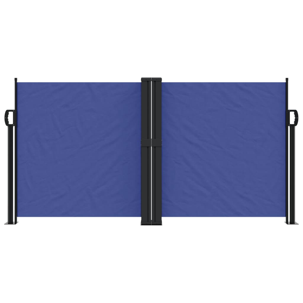 Retractable Side Awning Blue 120x1000 cm