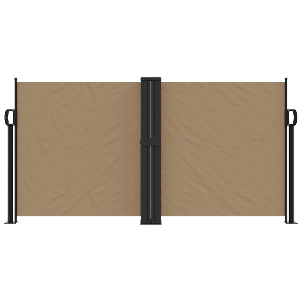 Retractable Side Awning Taupe 120x1000 cm