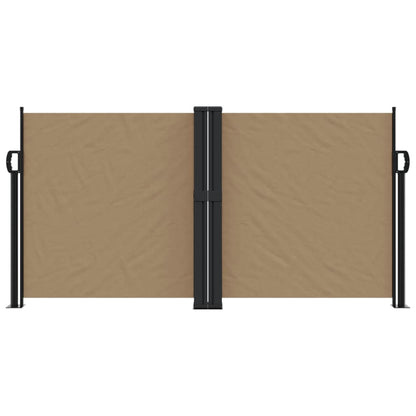 Retractable Side Awning Taupe 120x1000 cm