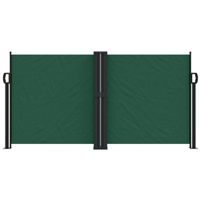 Retractable Side Awning Dark Green 120x1000 cm