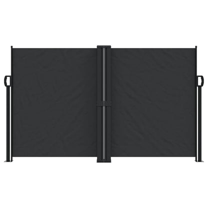 Retractable Side Awning Black 140x1000 cm