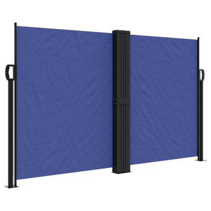 Retractable Side Awning Blue 140x1000 cm