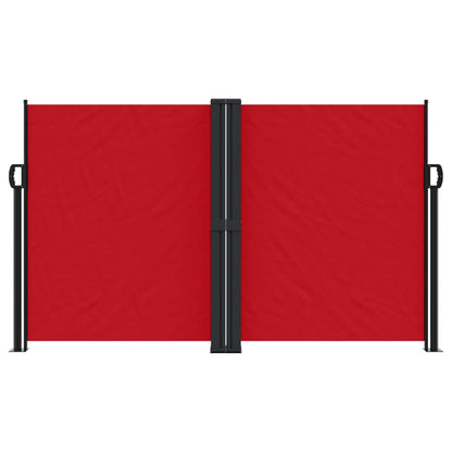 Retractable Side Awning Red 140x1000 cm