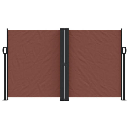 Retractable Side Awning Brown 140x1000 cm