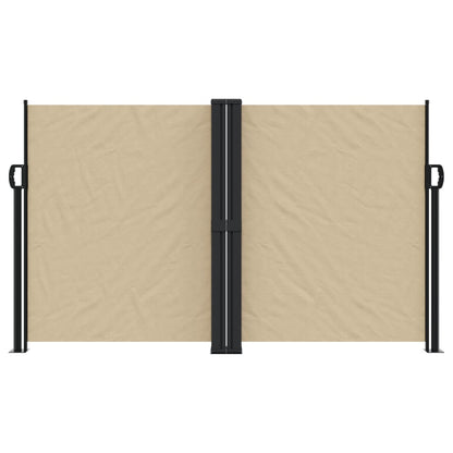 Retractable Side Awning Beige 140x1000 cm