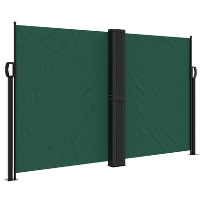 Retractable Side Awning Dark Green 140x1000 cm