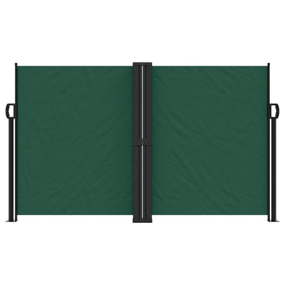 Retractable Side Awning Dark Green 140x1000 cm