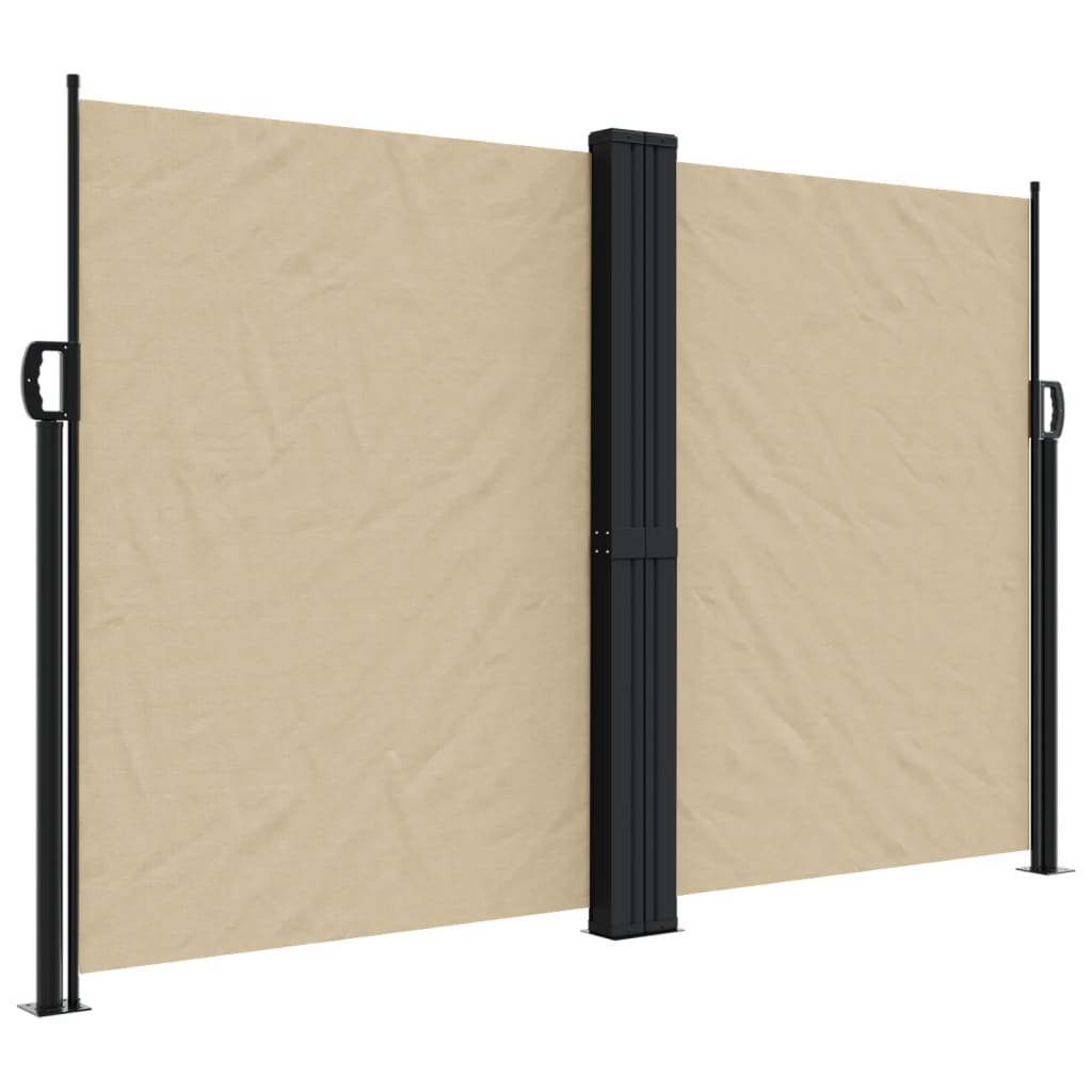 Retractable Side Awning Beige 160x1000 cm