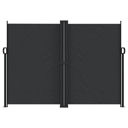 Retractable Side Awning Black 180x1000 cm