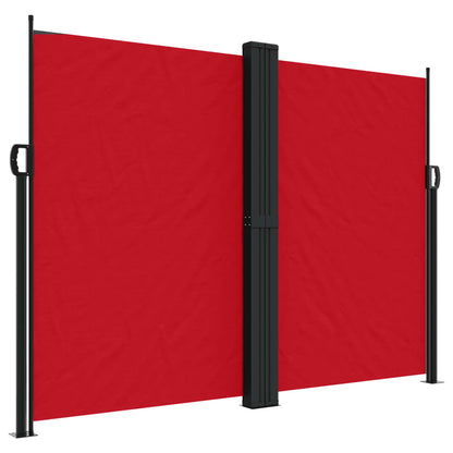 Retractable Side Awning Red 180x1000 cm