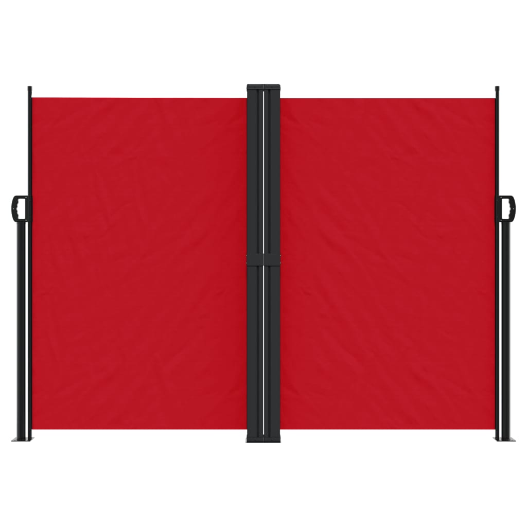 Retractable Side Awning Red 180x1000 cm