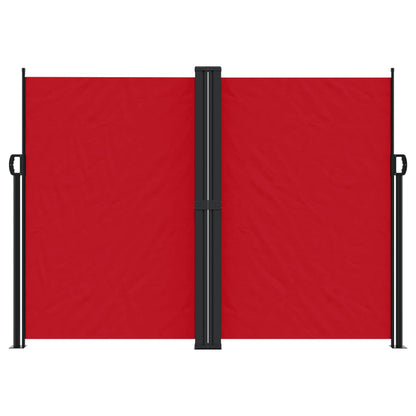 Retractable Side Awning Red 180x1000 cm