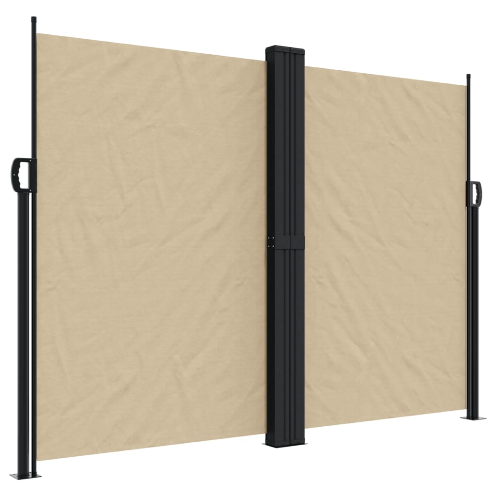 Retractable Side Awning Beige 180x1000 cm