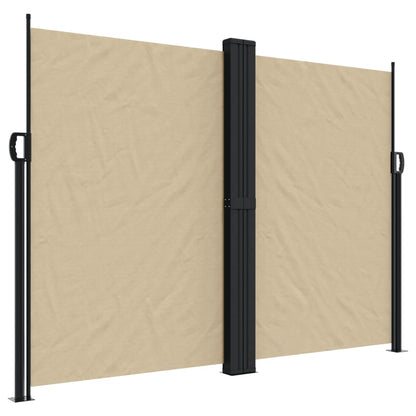 Retractable Side Awning Beige 180x1000 cm