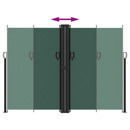 Retractable Side Awning Dark Green 180x1000 cm