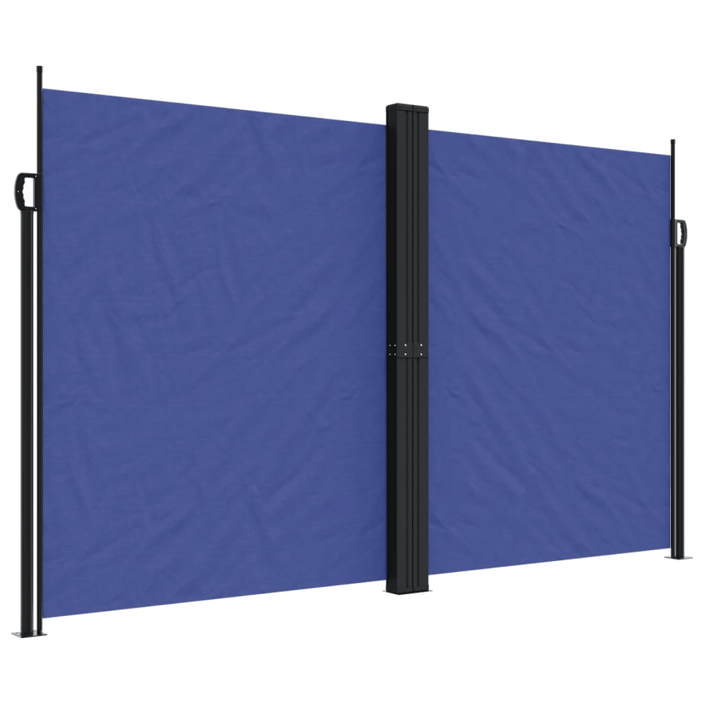 Retractable Side Awning Blue 200x1000 cm