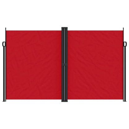 Retractable Side Awning Red 200x1000 cm