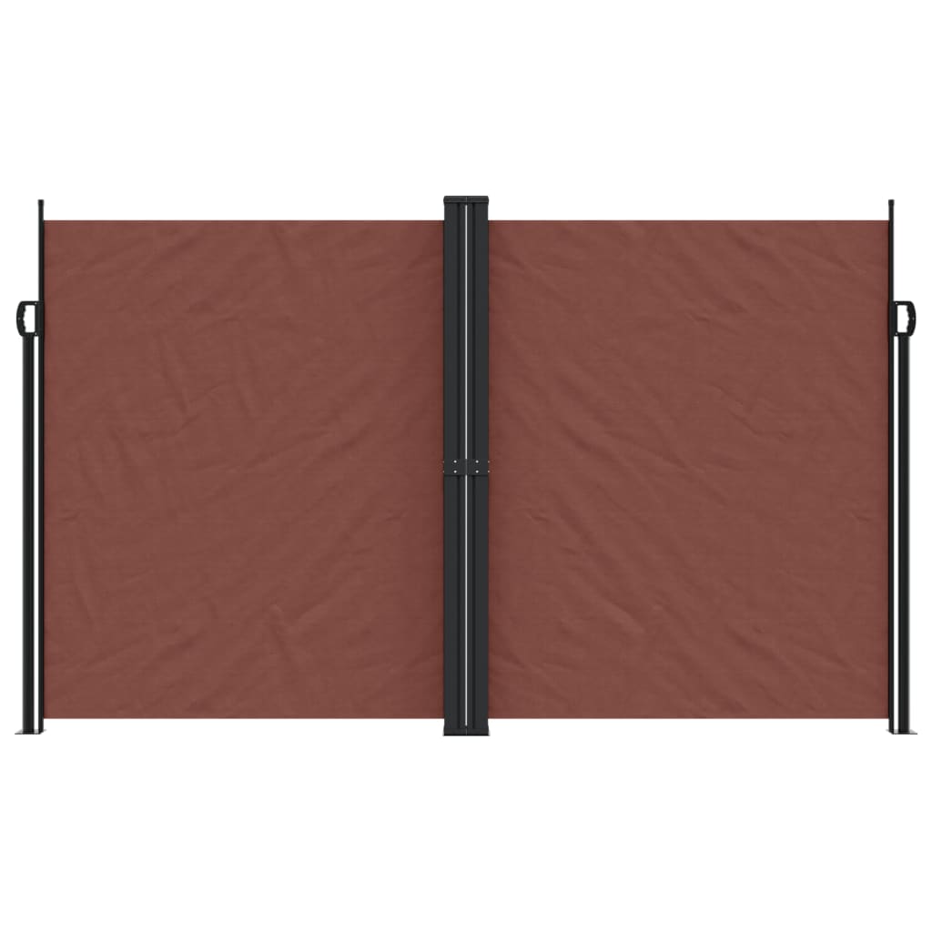 Retractable Side Awning Brown 200x1000 cm