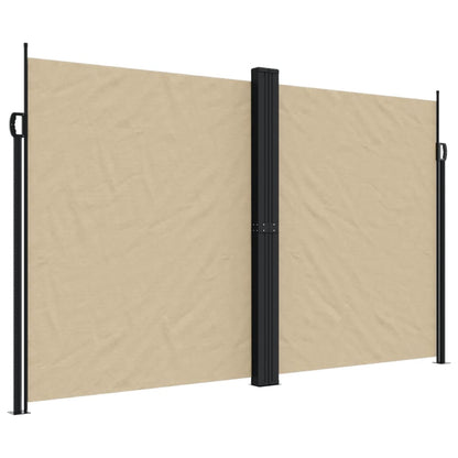 Retractable Side Awning Beige 200x1000 cm