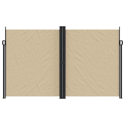 Retractable Side Awning Beige 200x1000 cm