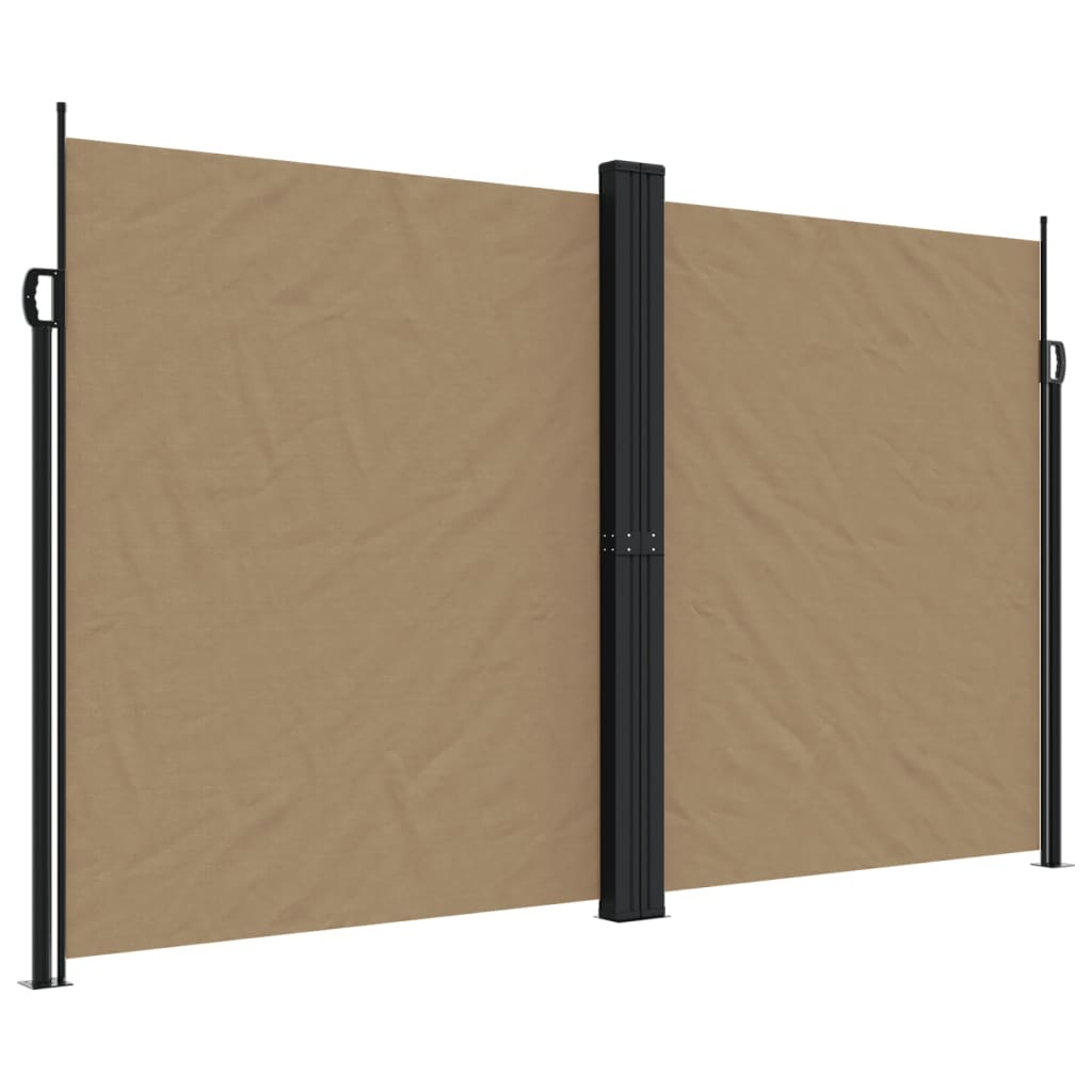 Retractable Side Awning Taupe 200x1000 cm