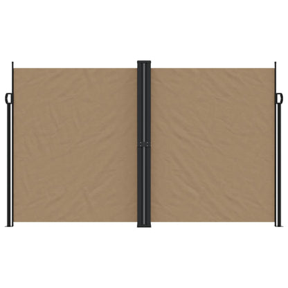 Retractable Side Awning Taupe 200x1000 cm