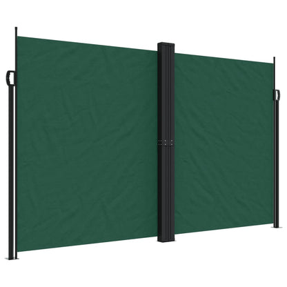 Retractable Side Awning Dark Green 200x1000 cm