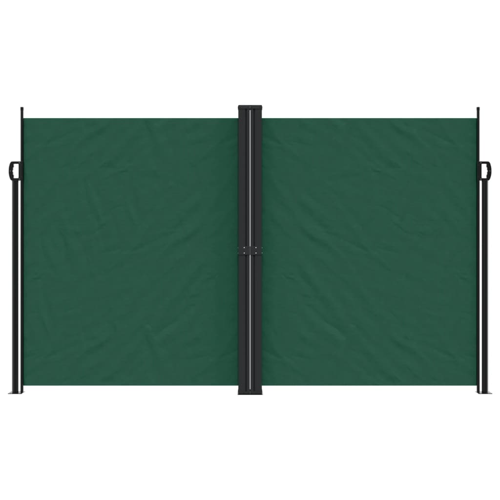 Retractable Side Awning Dark Green 200x1000 cm