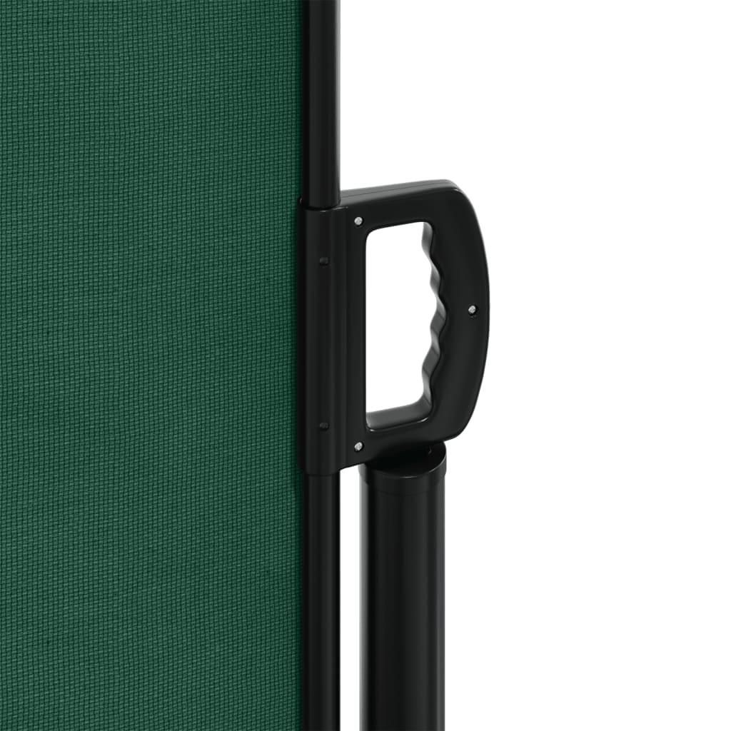 Retractable Side Awning Dark Green 200x1000 cm